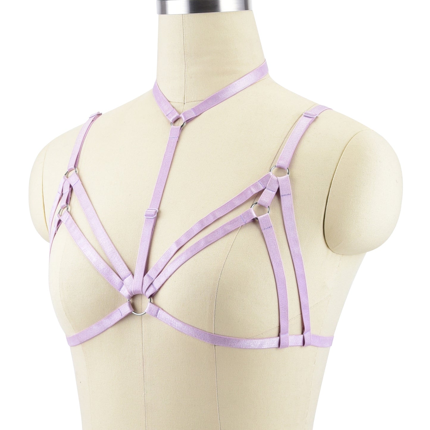 White Sexy Bra Strapy Body Harness Lingerie