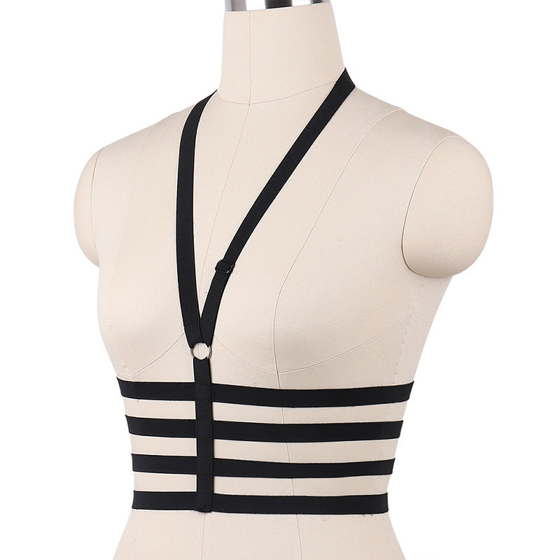 White Sexy Bra Strapy Body Harness Lingerie