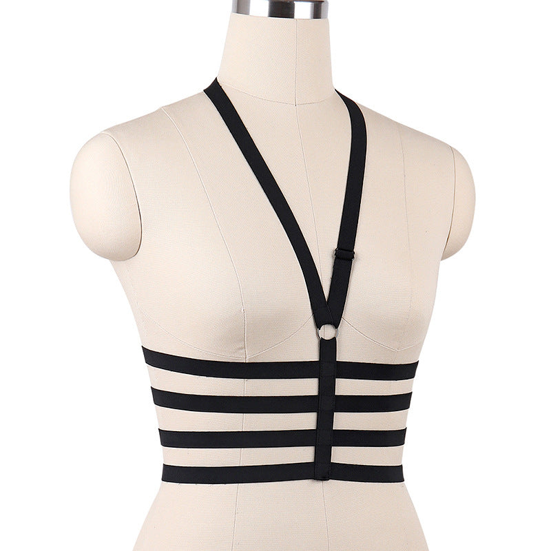 White Sexy Bra Strapy Body Harness Lingerie