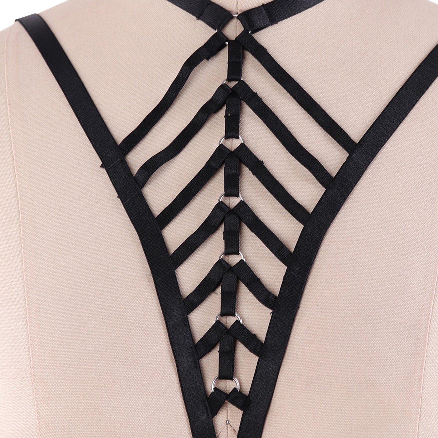 White Sexy Bra Strapy Bondage Harness Lingerie