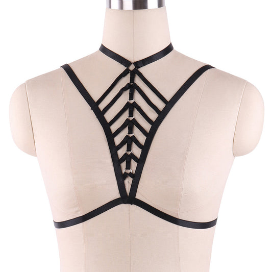 White Sexy Bra Strapy Bondage Harness Lingerie