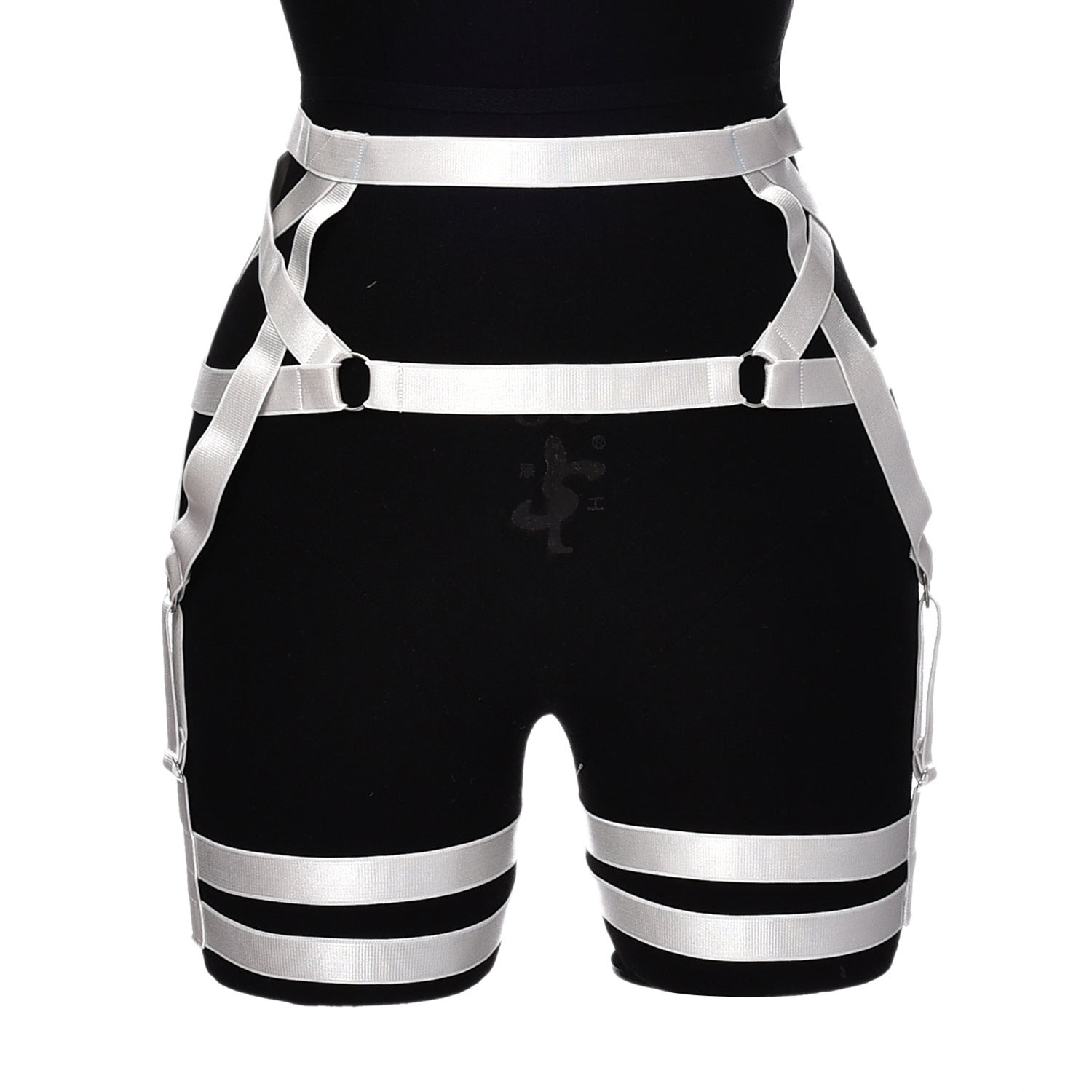 White Sexy Garter Belt Extreme Bondage Harness Lingerie