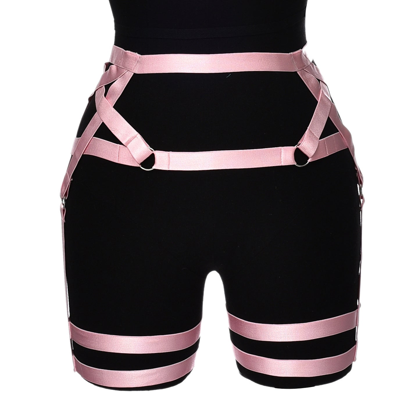 White Sexy Garter Belt Extreme Bondage Harness Lingerie