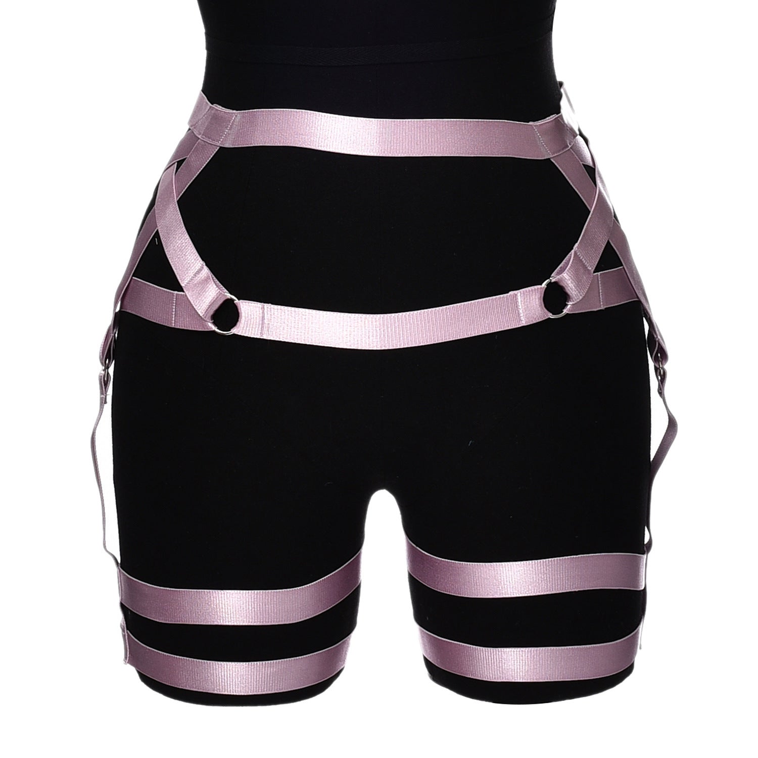 White Sexy Garter Belt Extreme Bondage Harness Lingerie