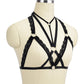 White Sexy No Bra Strapy Body Harness Lingerie