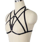 White Strappy Bra Strapy Black Body Harness Lingerie