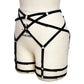 White Wife In Garter Belt Extreme Body Harness Lingerie