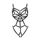 White Womens Black Bodysuit Sex Sexy Harness Lingerie Chubby Teddy