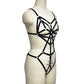 White Womens Black Bodysuit Sex Sexy Harness Lingerie Chubby Teddy