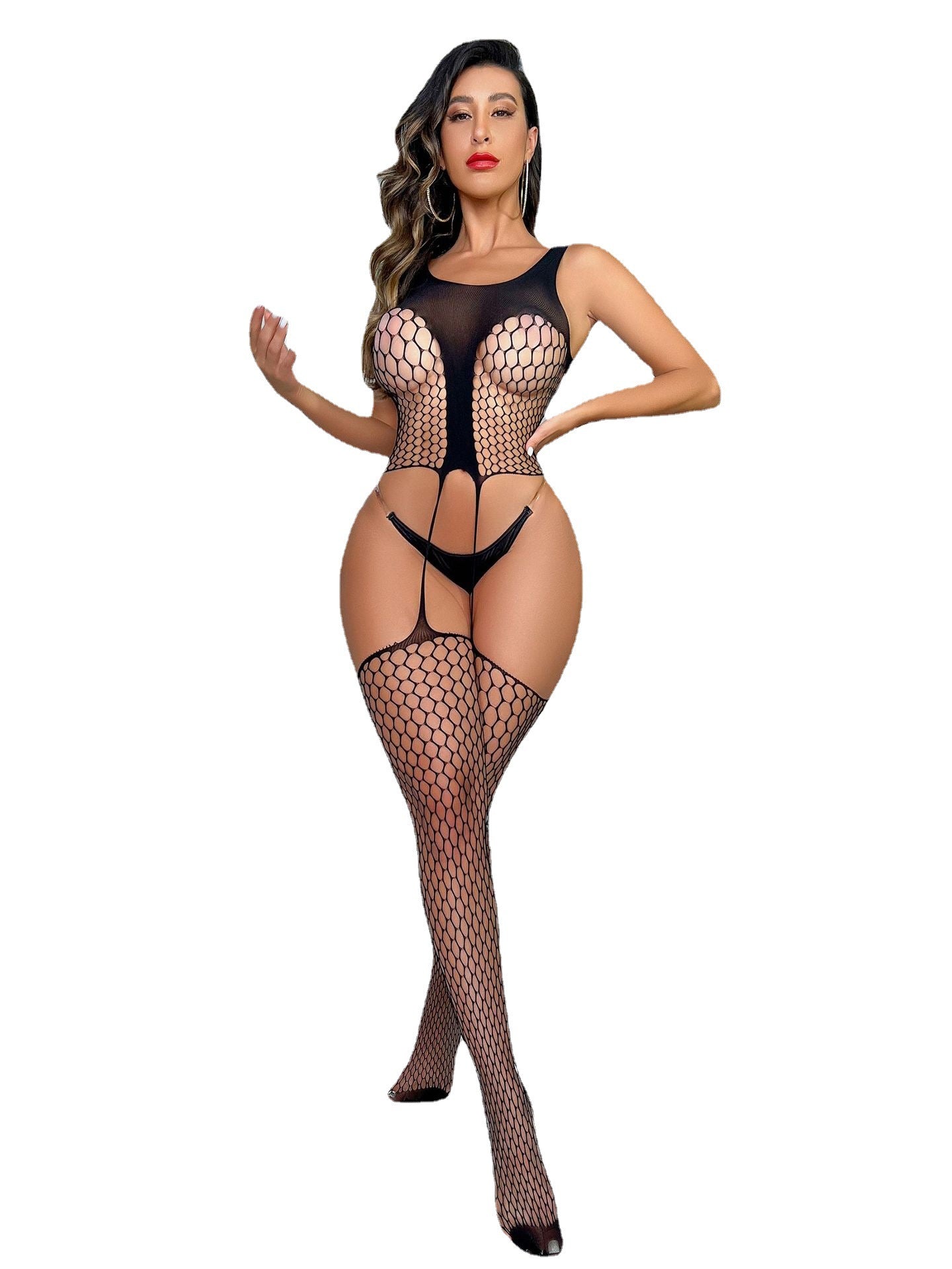 Wife Bodystockings For Women Hot Womens Crotchless Lingerie Mesh Bodysuit