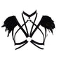 Wife Bra Straps Naughty Bdsm Lingerie Harness Feather Bra