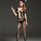 Wife Crotchless Bodystocking Submissive Sheer Mesh Lingerie  Bodysuit