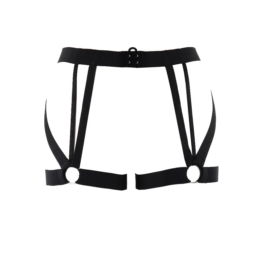 Wife Garter Belt No Panties Naughty Sexy Harness Lingerie