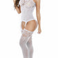 Wife Lace Bodystocking Naughty Crotchless Womens Lingerie Mesh Bodysuit