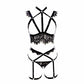 Wife Sexy Crotchless Lingerie Set Slutty Body Harness Lingerie Sex Bra Panties