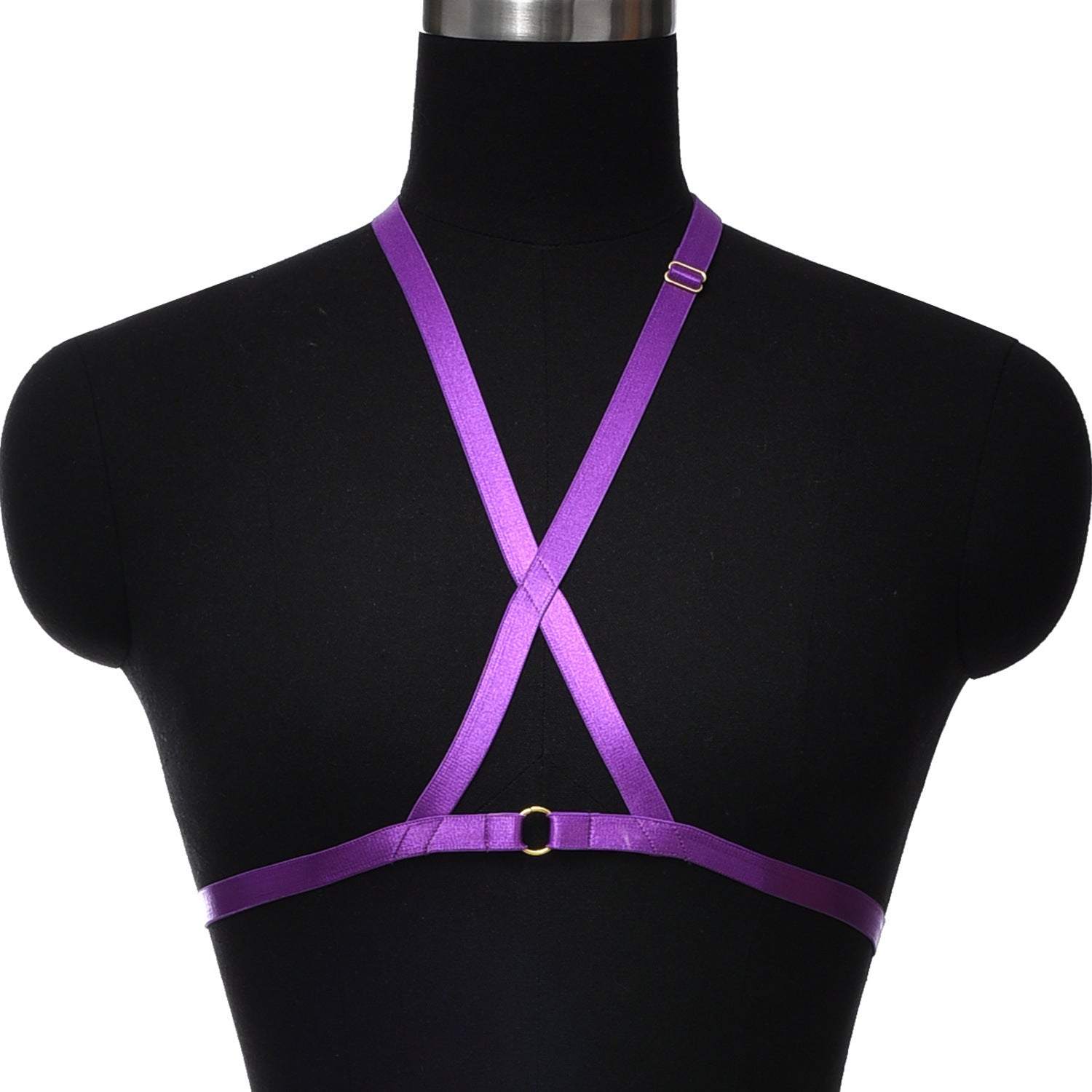 Wife Strappy Bra Naughty Black Body Harness Lingerie