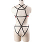 Wife White Bodysuit Slutty Bondage Harness Lingerie Naughty Teddy