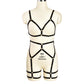 Wife Womens Black Bodysuit Hot Black Body Harness Lingerie White Teddy