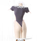 Women Black Bodysuit Extreme Sexy Maid Lingerie Role Playing Costume