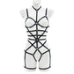 Women  Sexy Bodysuit Slutty Black Body Harness Lingerie Intimate Teddy