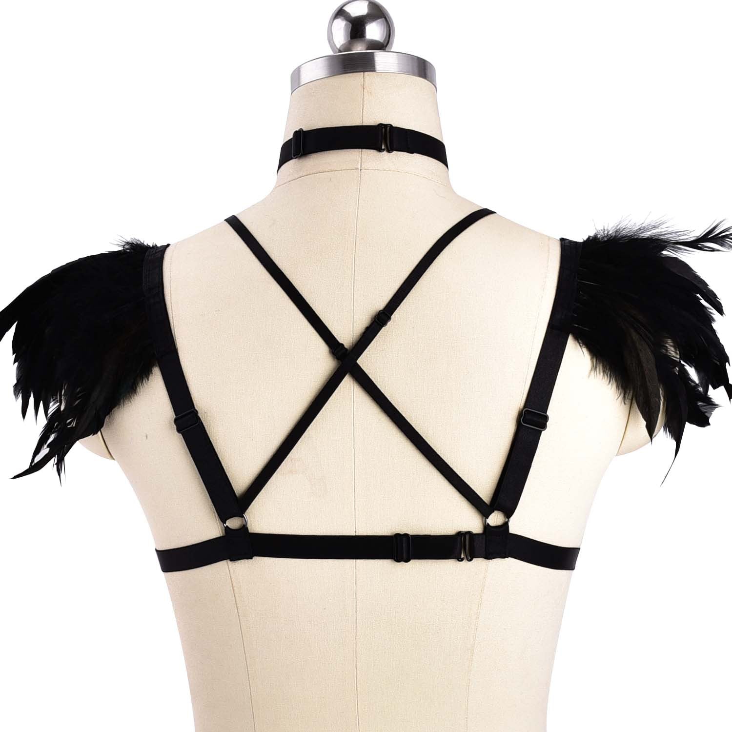 Women  Sexy No Bra Slutty Body Harness Lingerie