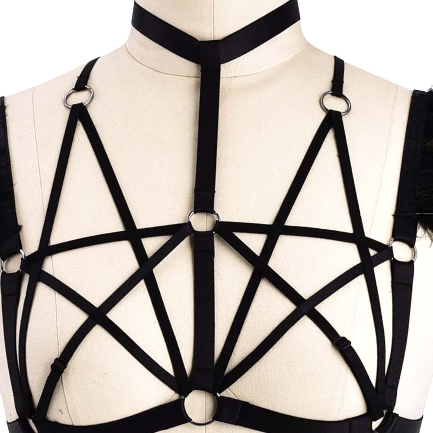 Women  Sexy No Bra Slutty Body Harness Lingerie