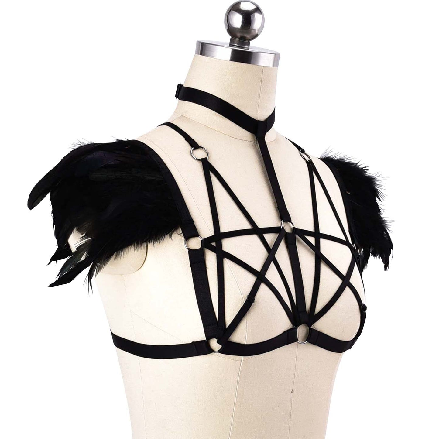 Women  Sexy No Bra Slutty Body Harness Lingerie