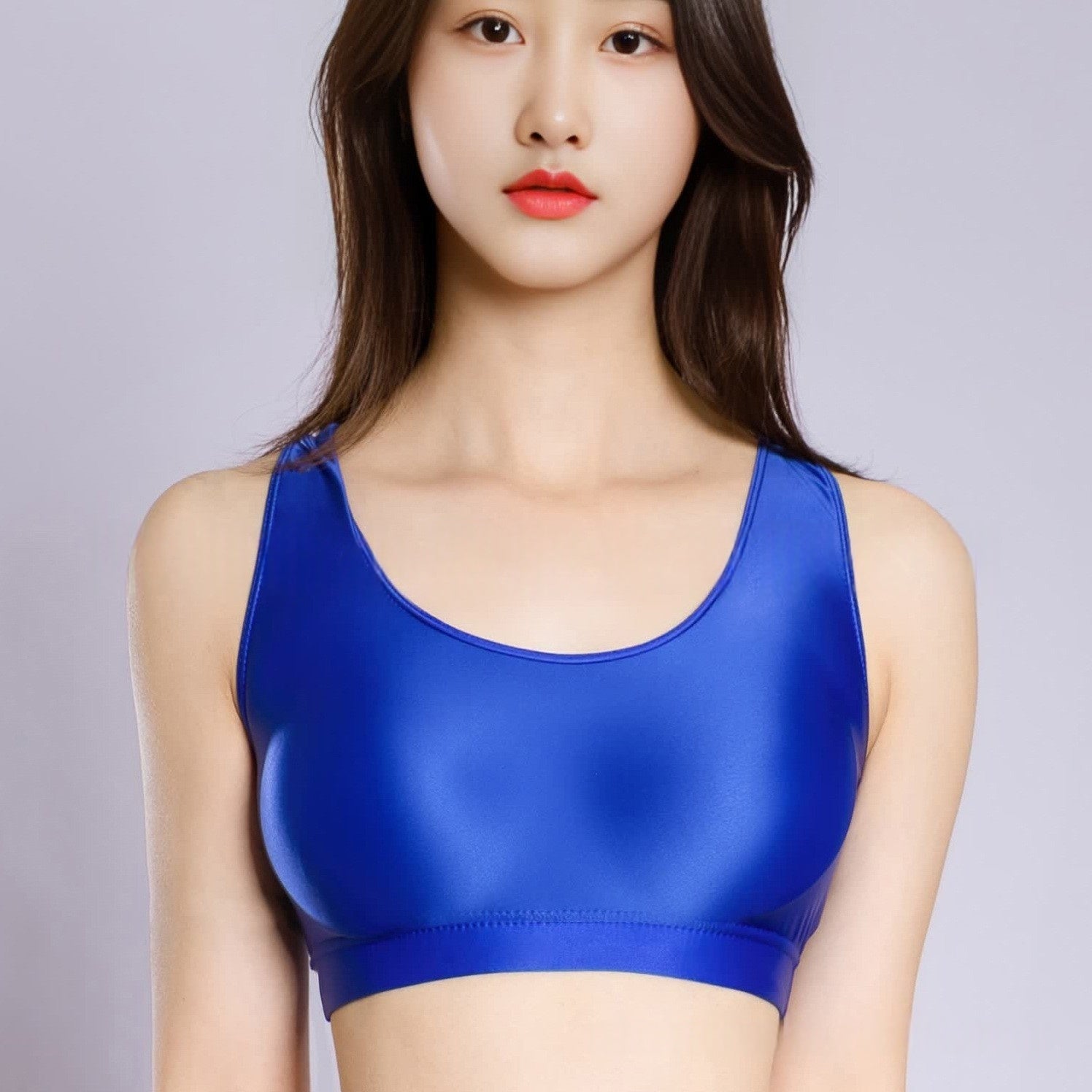 Glossy Sexy Erotic Yoga Bra