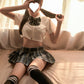 Skirt Outfits Sheer Sexy Schoolgirl Costume Cosplay Lingerie