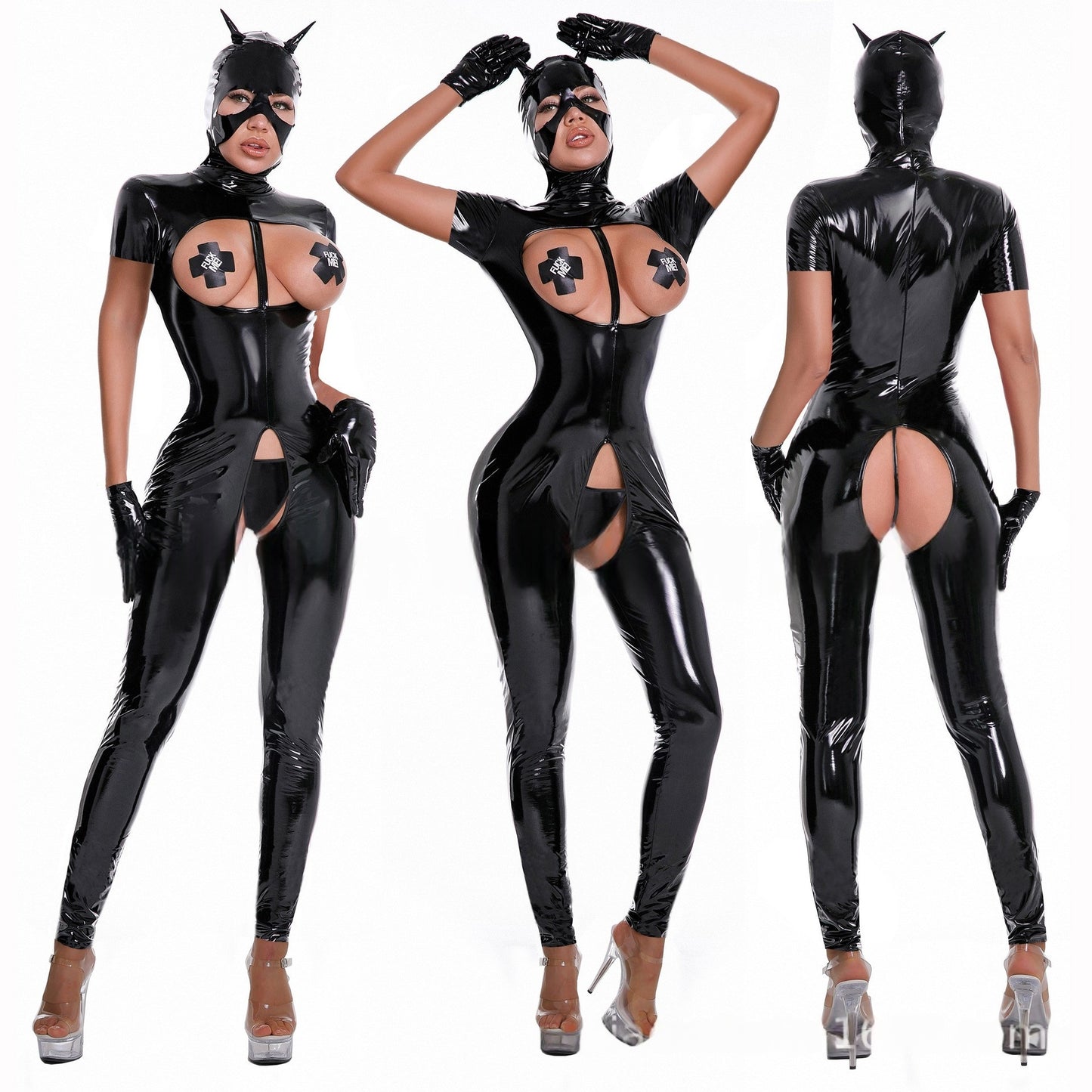 Lip Service Vinyl Bodysuit