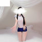 Red Skirt Outfits Hot School Girl Costume Sexy Anime Cosplay Lingerie