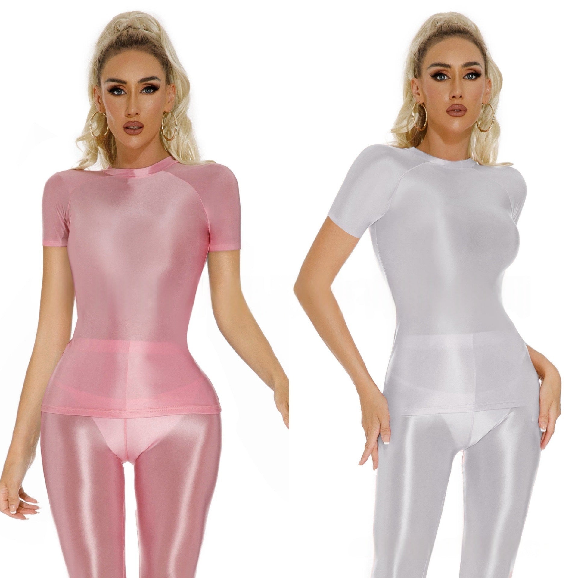 Oil Shiny Sexy T-Shirt