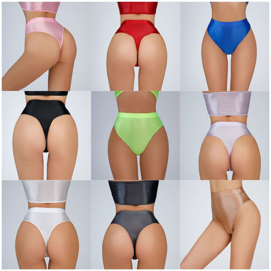 Glossy Hot High Waist Panties
