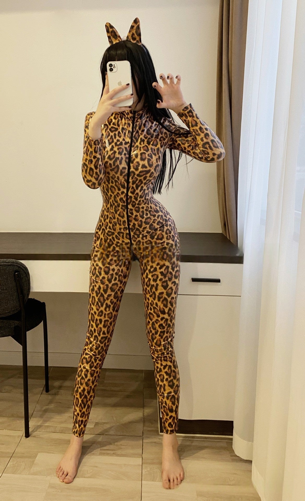 Long Sleeve Cougar Full Bodysuit