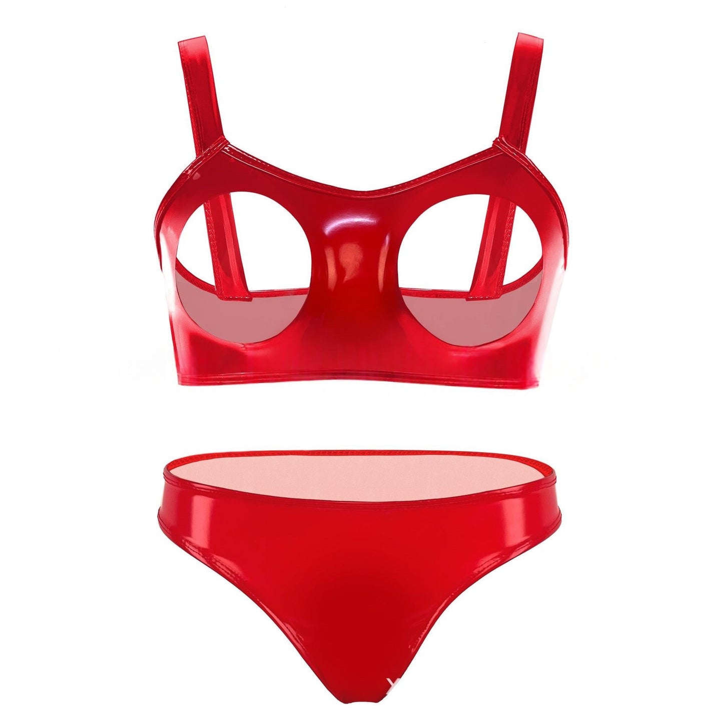 Vinyl Bdsm Lingerie Women Cupless