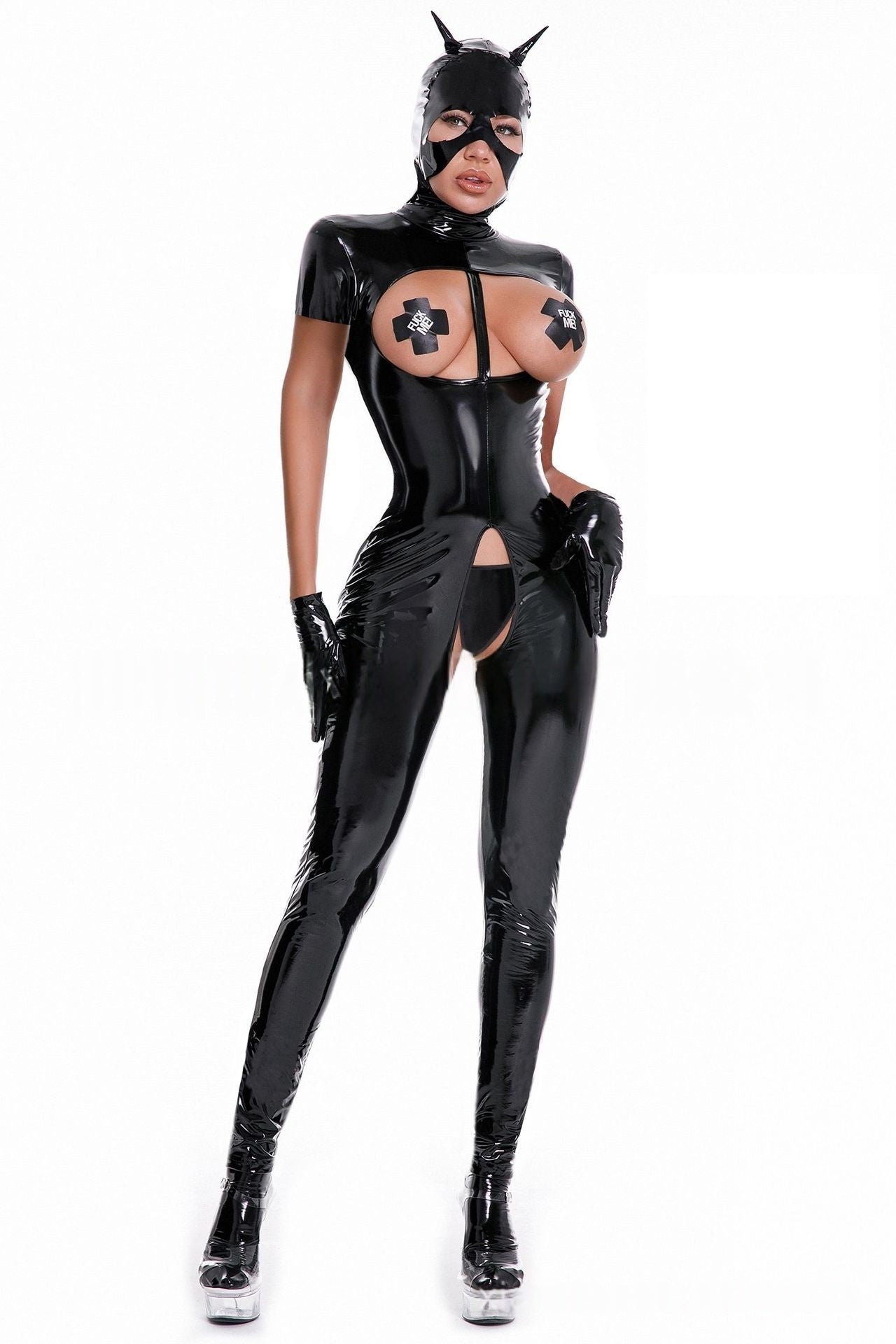 Lip Service Vinyl Bodysuit