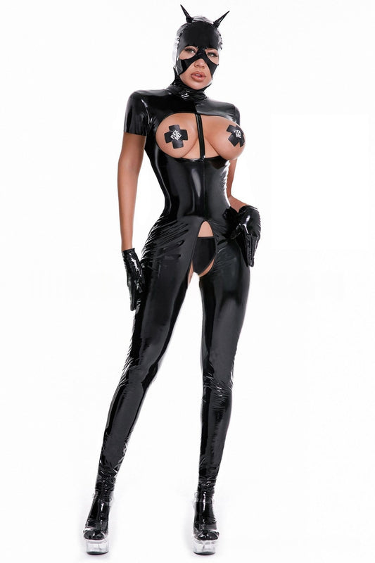 Lip Service Vinyl Bodysuit