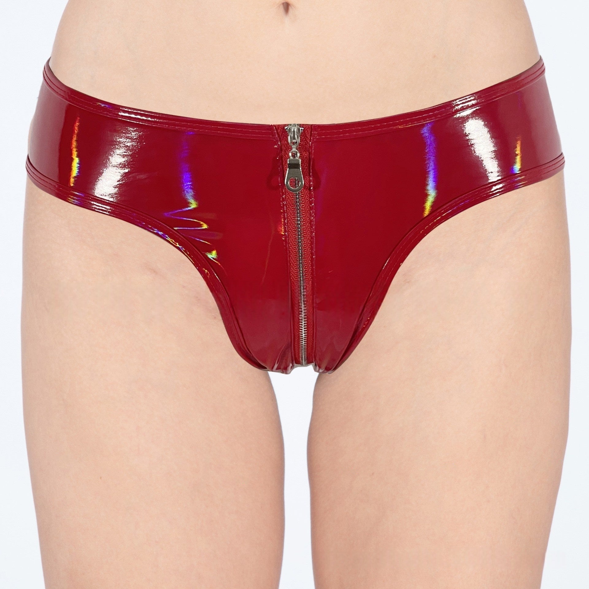 Leather Panties With Zipper