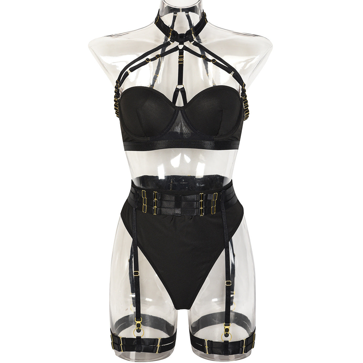 Black See Through Lingerie Set