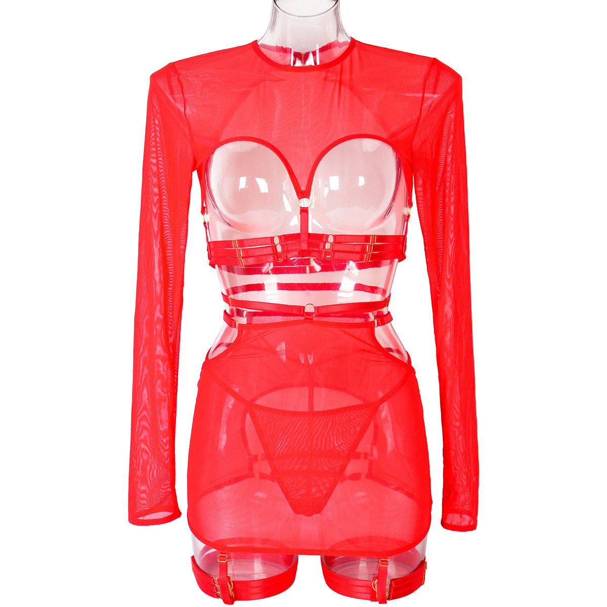 Kinky Lingerie Bdsm  sexy red dresses Submissive Costumes Cosplay