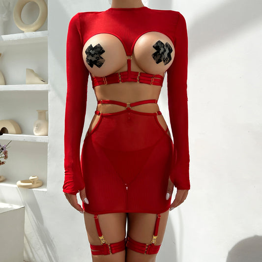 Kinky Lingerie Bdsm  sexy red dresses Submissive Costumes Cosplay