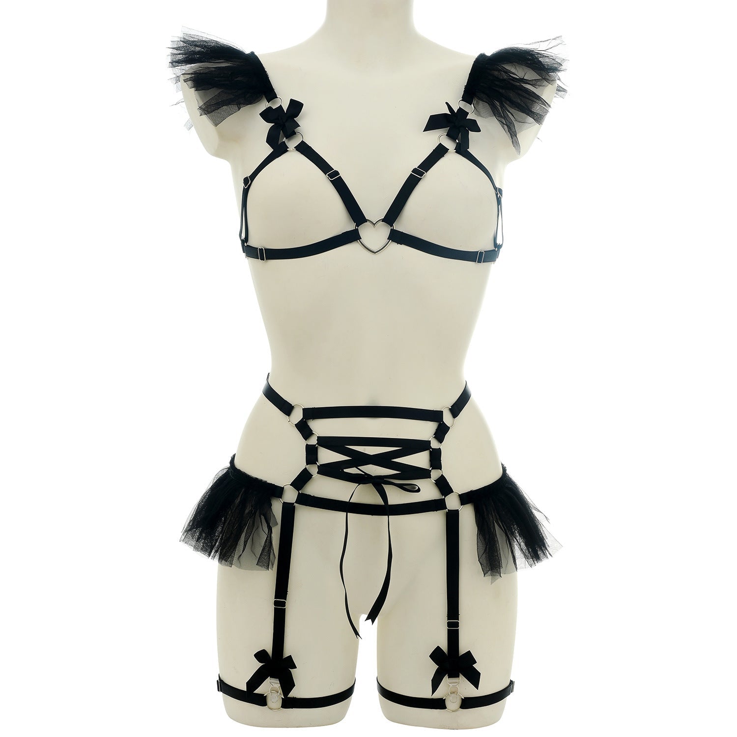 Nasty Sexy Black Lingerie Set Couples Black Body Harness Lingerie Lati  Le  Jour Jour