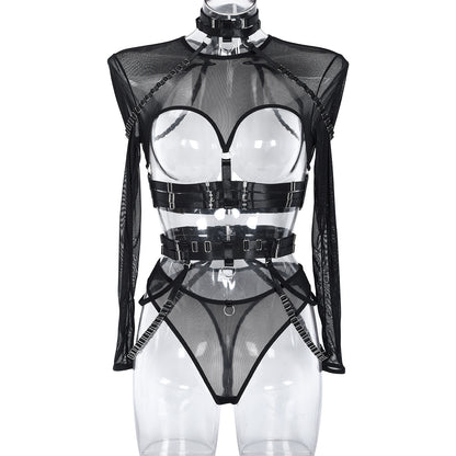 Sexy Bondage Lingerie Bodysuit Teddy