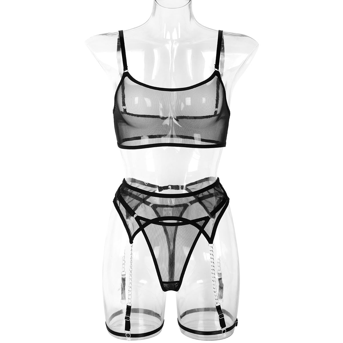 Sheer Lace Lingerie Set