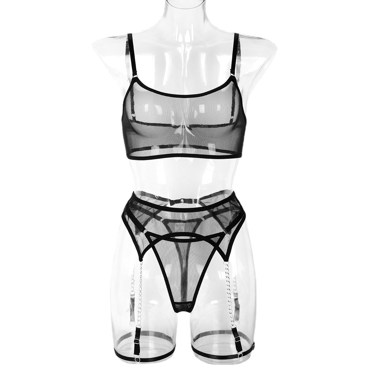 Sheer Lace Lingerie Set