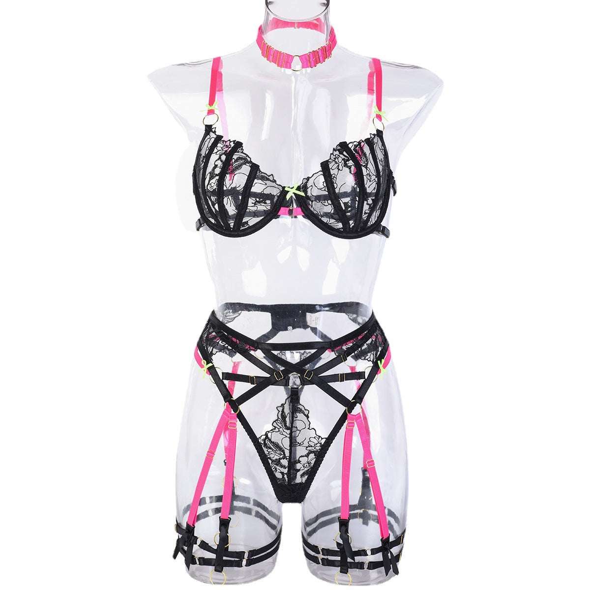 Sheer See Through Lingerie Set