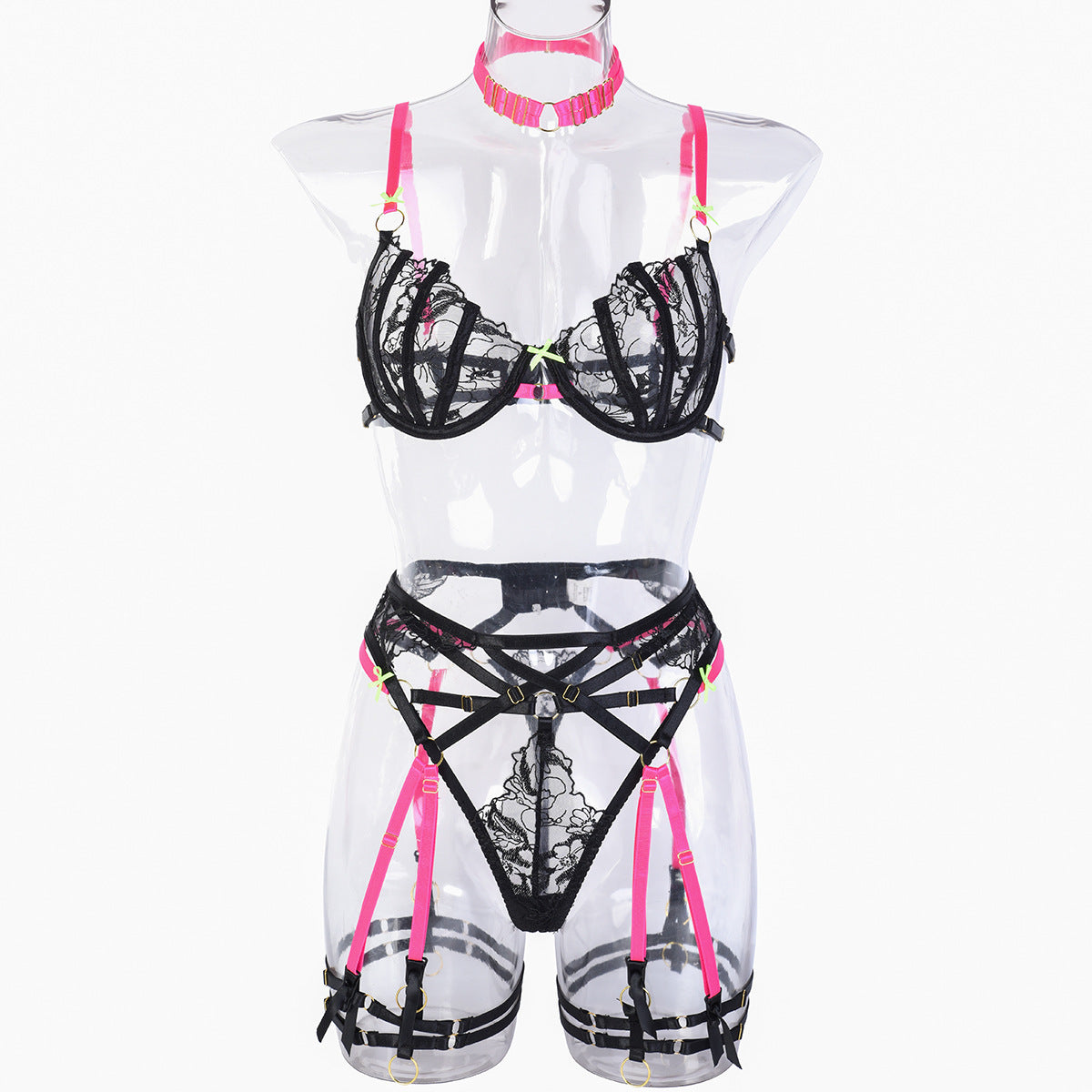 Sheer See Through Lingerie Set