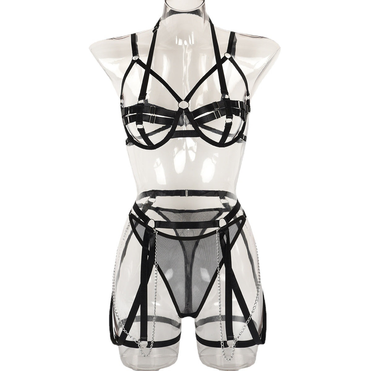 Strappy Harness Lingerie Set