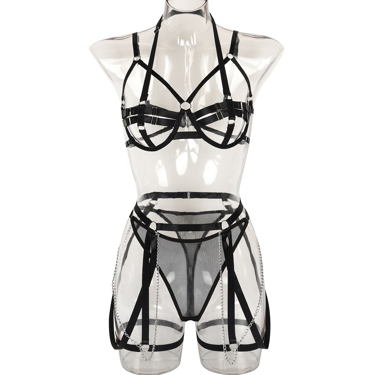 Strappy Harness Lingerie Set