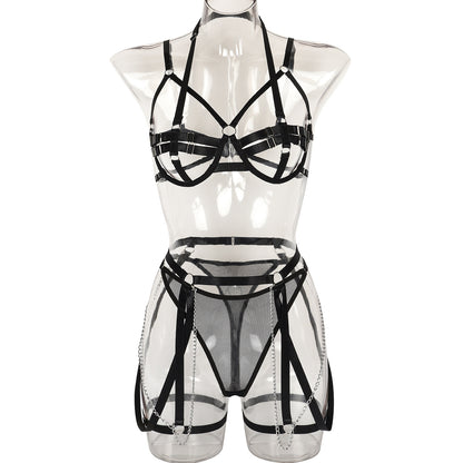 Strappy Harness Lingerie Set